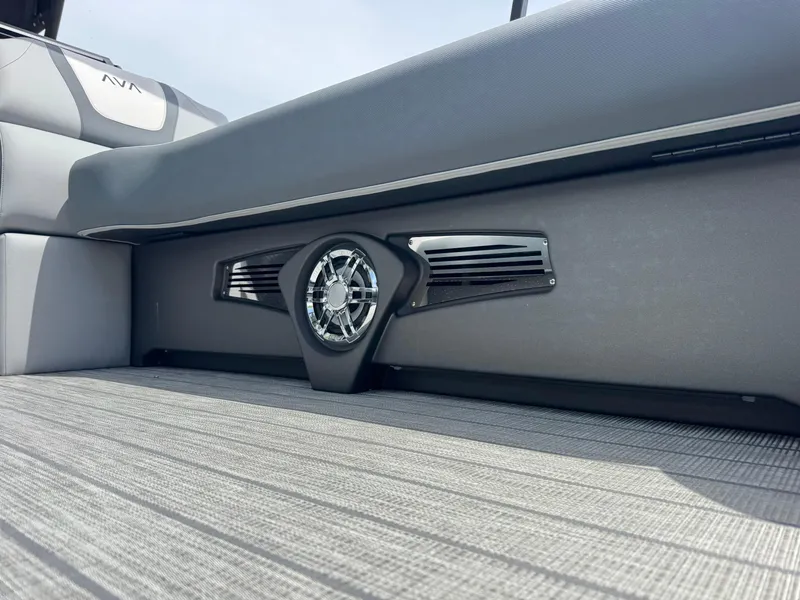 Slide: The Image of 2025 Avalon Catalina Platinum Quad Lounge interior speaker detail, showcasing modern design and luxury features. - 13