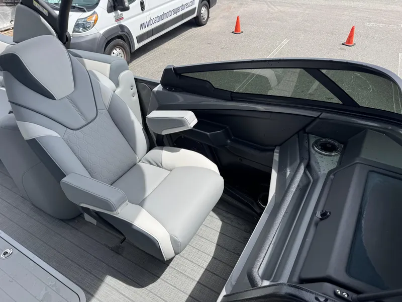 Slide: The Image of 2025 Avalon Catalina Platinum Quad Lounge interior with luxurious seating and modern design. - 21