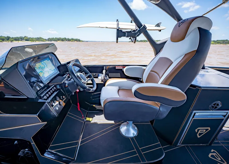 Slide: The Image of Luxury boat cockpit with advanced navigation system, Paradigm 236 model, 2025. - 23