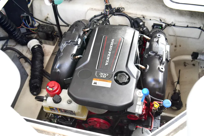 Slide: The Image of Volvo Penta 300 V8 engine in 2019 Regal 26 Express boat. - 42