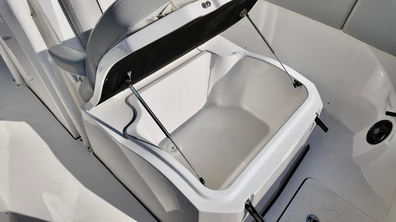 Slide: The Image of Open storage compartment on 2023 Sea Fox 268 Commander boat. - 7