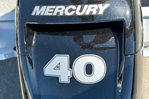 Slide: The Image of Mercury 40 horsepower engine on 2026 Lund 1600 Fury SS boat. - 12