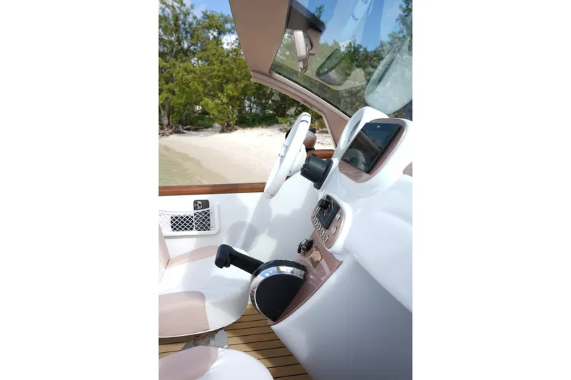 Slide: The Image of Interior of 2026 Car Off-shore Fiat 500 Rose Gold, featuring sleek dashboard design. - 20