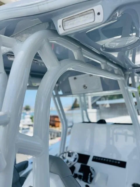 Slide: The Image of 2025 Cape Horn 34 T boat interior with sleek design and modern features. - 23