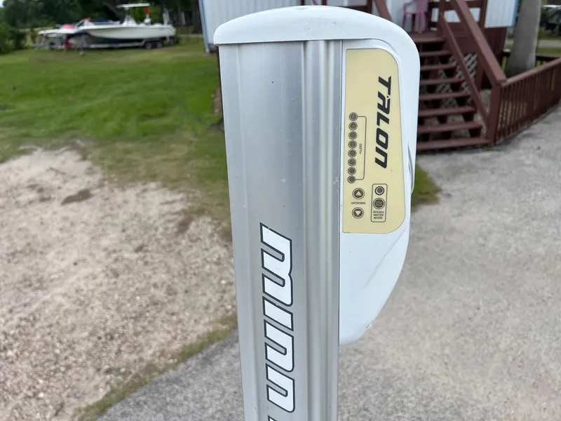 Slide: The Image of Minn Kota Talon shallow water anchor on a 2007 Shallow Stalker V20 boat. - 12