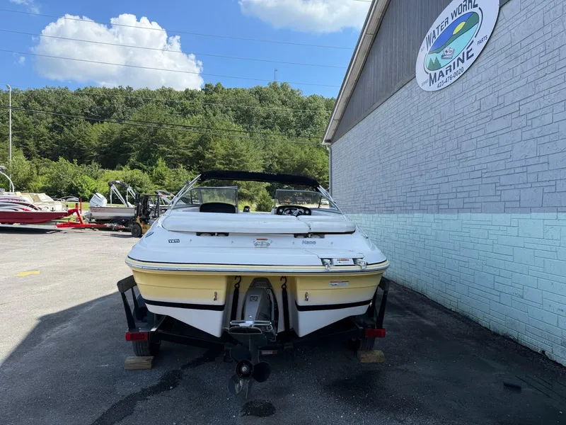 Slide: The Image of 2009 Four Winns H200 boat on trailer at Water Works Marine dealership. - 7