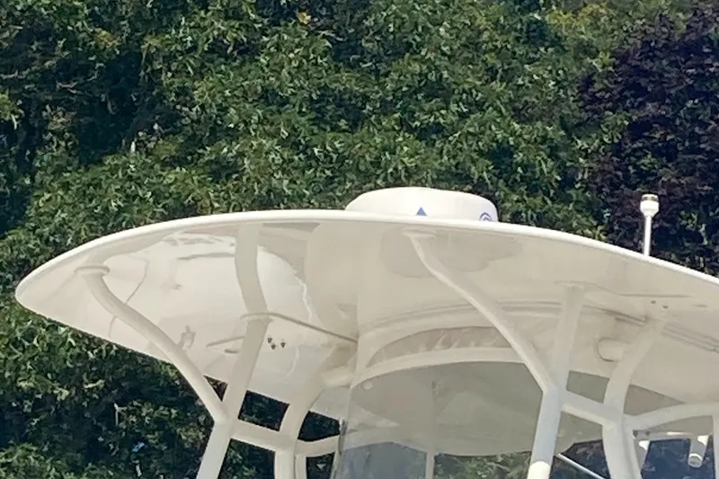 Slide: The Image of 2018 Regulator 28 Center Console boat with Optimus 360 Joystick Control, partial view. - 15