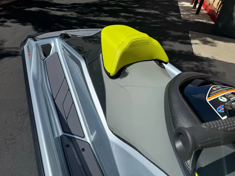 Slide: The Image of 2024 Sea-Doo RXP-X 325 jet ski with vibrant yellow seat and sleek design. - 13