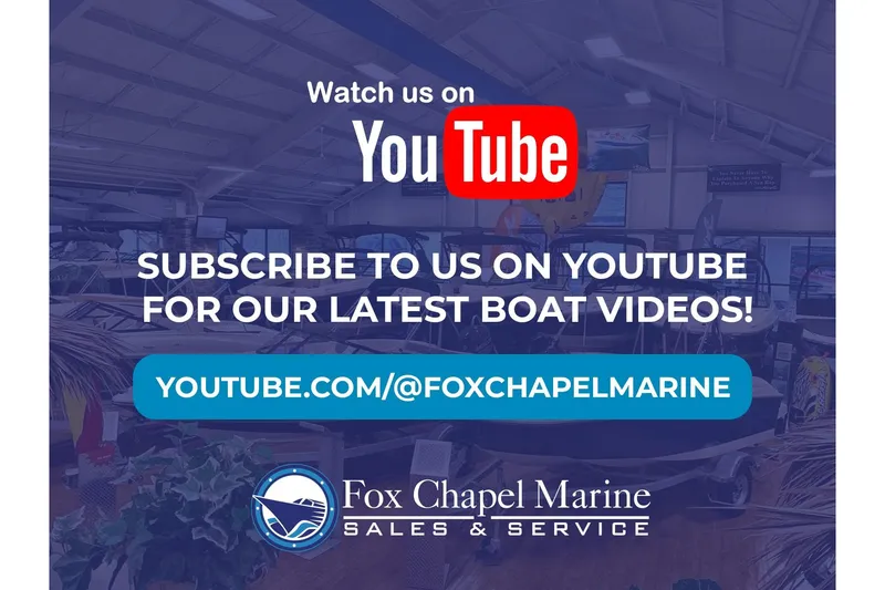Slide: The Image of Subscribe to Fox Chapel Marine on YouTube for latest boat videos, featuring Rinker Fiesta Vee 270. - 12