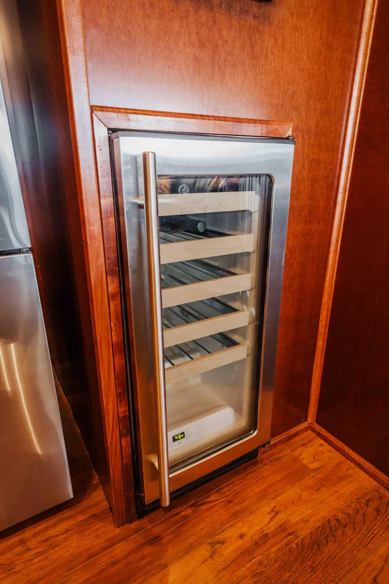 Slide: The Image of Stainless steel wine cooler in a 2008 Monticello houseboat kitchen. - 49