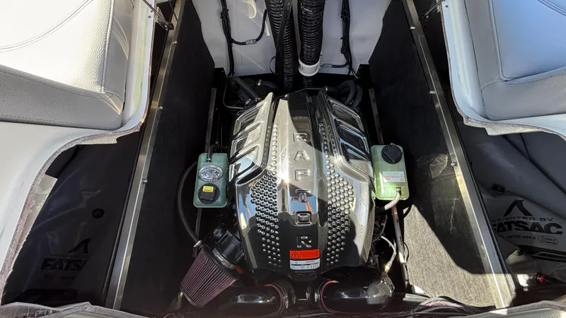 Slide: The Image of Engine compartment of 2025 MB B52 25 Alpha boat with Raptor engine. - 30
