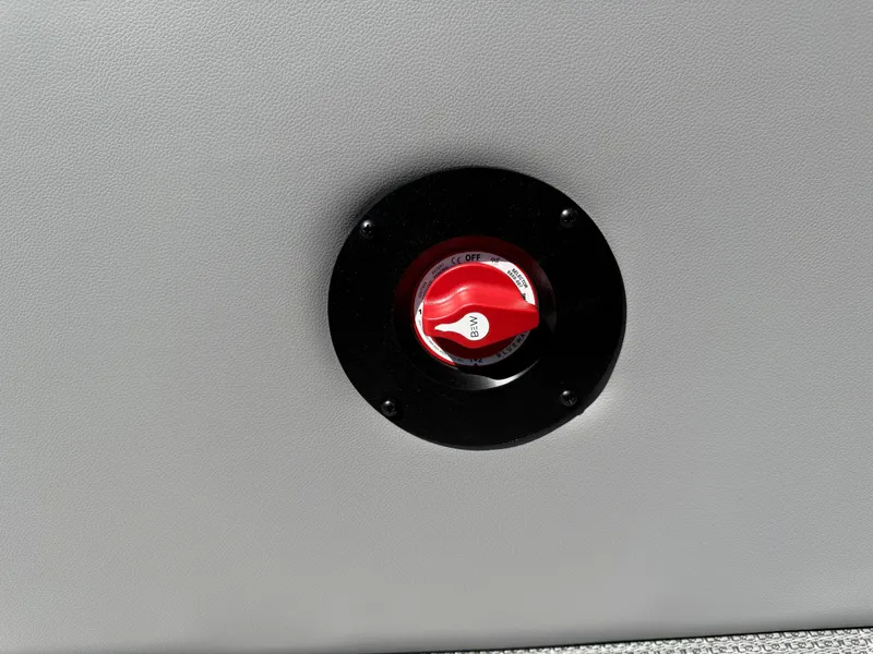 Slide: The Image of Red switch on 2026 Bentley Pontoons Legacy 243 Swingback Dual Capt. boat panel. - 37