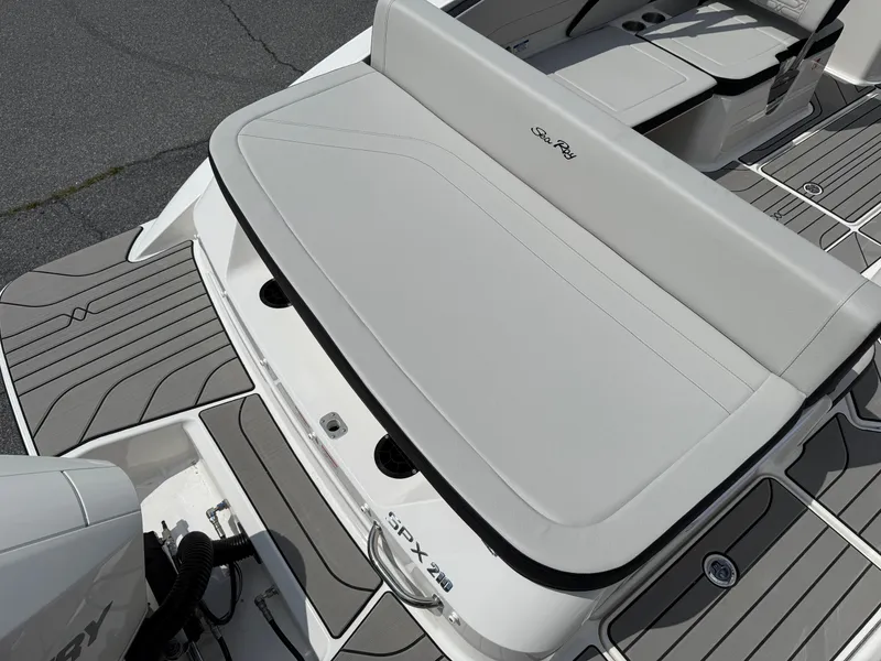 Slide: The Image of 2026 Sea Ray SPX 210 Outboard boat with sleek seating and modern design. - 5