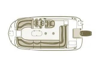 Slide: The Image of Manufacturer Provided Image: Top view layout of 2019 Starcraft MDX 191 O/B boat. - 21