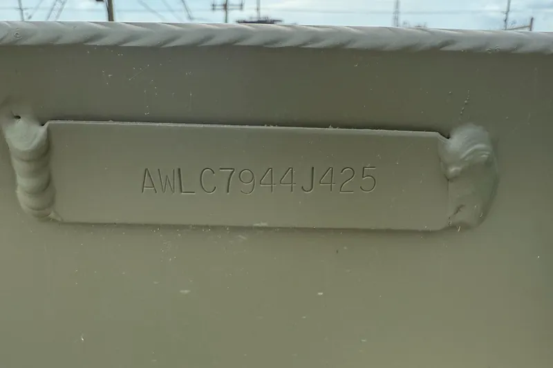 Slide: The Image of 2025 Alweld 1442 MARSH JON DSLW boat hull identification number. - 11