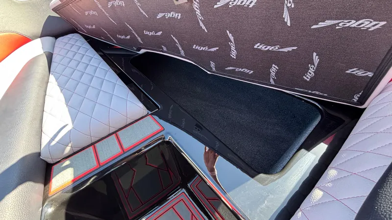 Slide: The Image of 2026 Tigé Z5 interior with quilted seats and branded upholstery. - 18