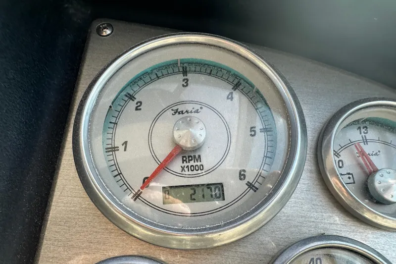 Slide: The Image of Close-up of 2009 Cruisers 300 CXi Express tachometer showing 2,170 RPM. - 33