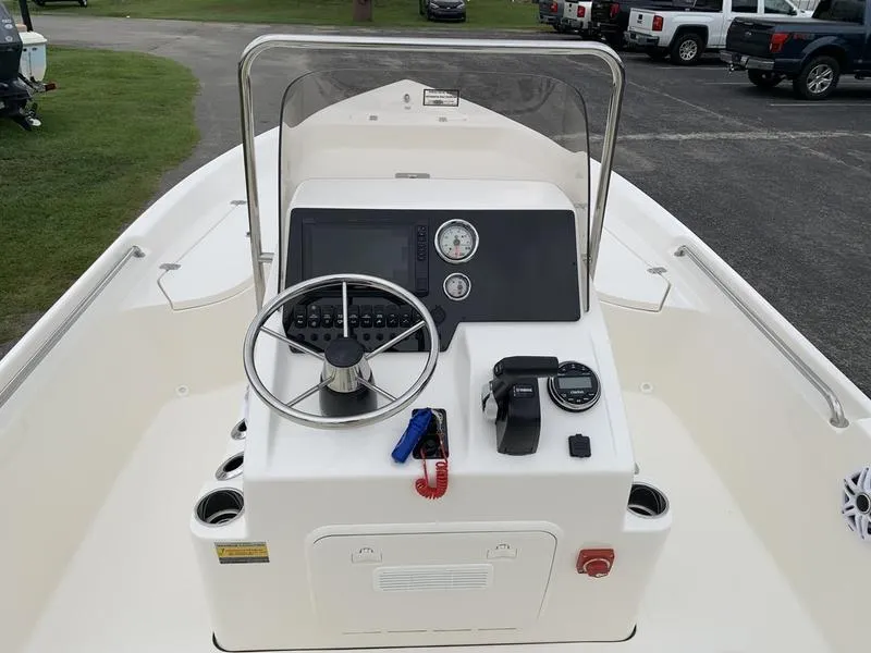 Slide: The Image of Open storage compartment on 2026 Bulls Bay 2000 boat, showcasing interior space. - 13