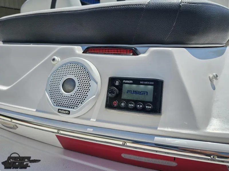 Slide: The Image of 2018 Regal 2300 Bowrider audio system with Fusion MS-NRX300 stereo and speaker. - 37