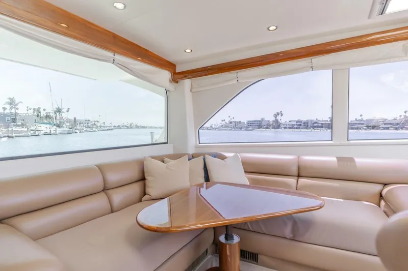 Slide: The Image of 2008 Viking 52 Sport Coupe Endurance- Salon/Dinette - 3