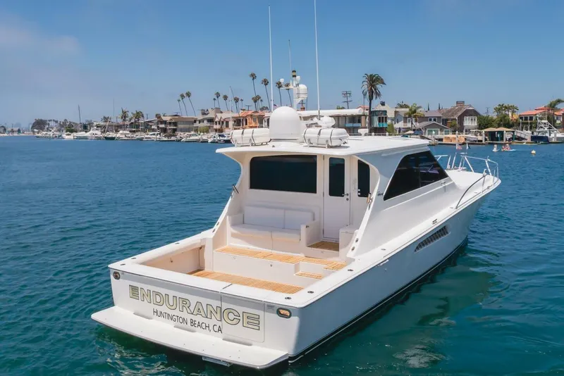 Slide: The Image of 2008 Viking 52 Sport Coupe yacht on water near Huntington Beach, CA. - 37