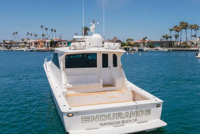 Slide: The Image of 2008 Viking 52 Sport Coupe yacht named "Endurance" in Huntington Beach marina. - 38