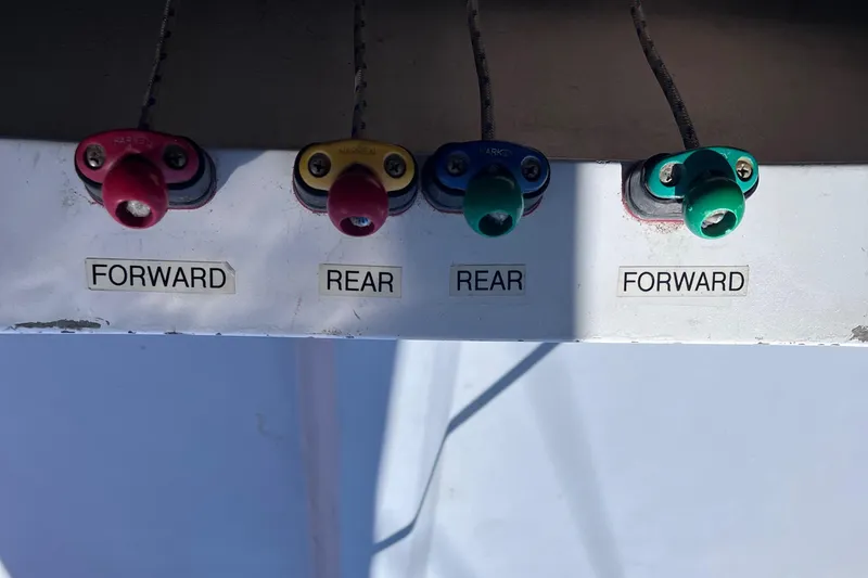 Slide: The Image of Control panel with labeled switches for forward and rear, Class 40 Antrim Design, 2009. - 19