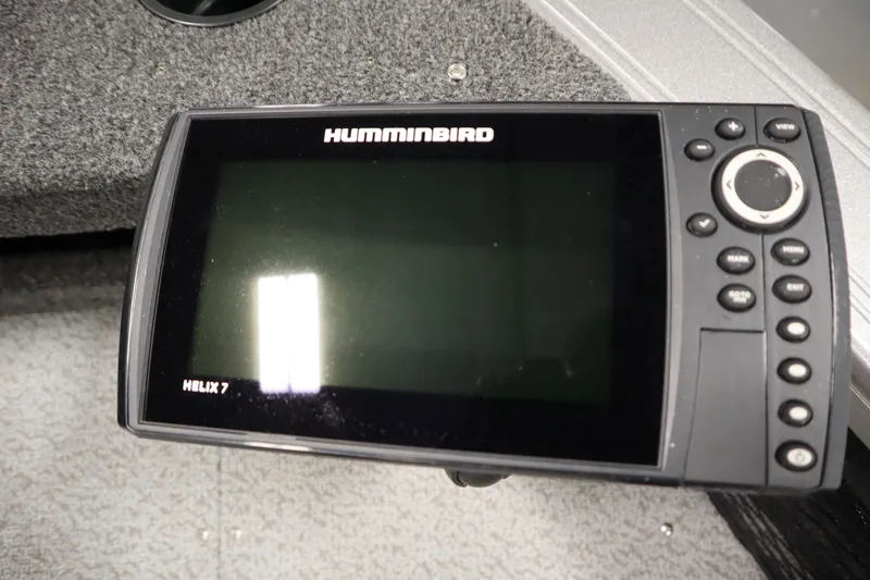 Slide: The Image of Humminbird Helix 7 fish finder on 2024 Crestliner 1950 Fish Hawk WT boat. - 16