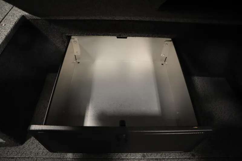 Slide: The Image of 2024 Crestliner 1950 Fish Hawk WT storage compartment, open and empty. - 41