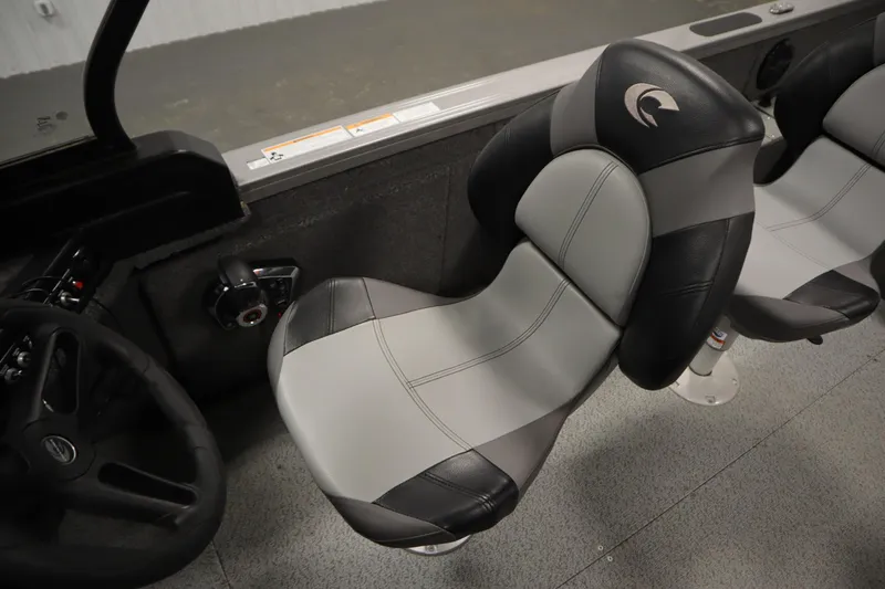 Slide: The Image of 2024 Crestliner 1950 Fish Hawk WT interior with sleek, modern seating design. - 42