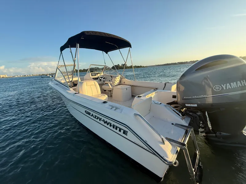 Slide: The Image of 2020 Grady-White Freedom 192 boat with Yamaha engine on calm water. - 12