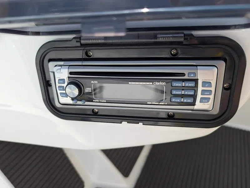 Slide: The Image of 2006 Sea-Doo 150 Sportster with Clarion marine stereo system, model M255. - 11