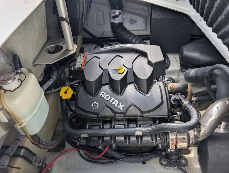 Slide: The Image of Engine compartment of a 2006 Sea-Doo 150 Sportster with Rotax engine. - 15