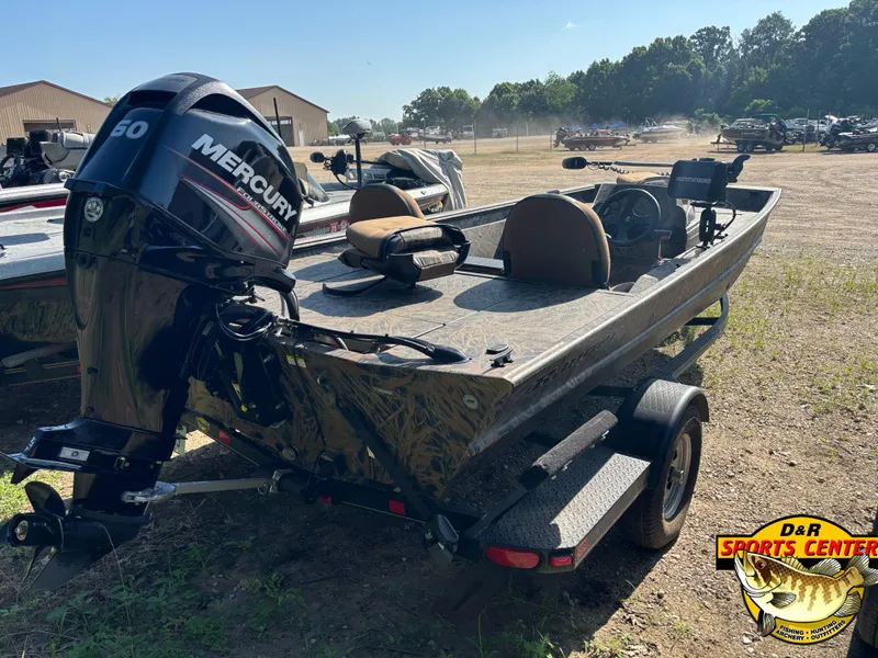 Slide: The Image of 2016 Ranger 1760 MPV boat with Mercury engine at D&R Sports Center. - 2