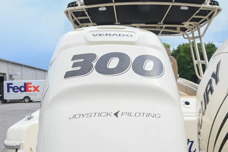 Slide: The Image of 2016 Chris-Craft Catalina 29 with Mercury Verado 300 engine and joystick piloting. - 45