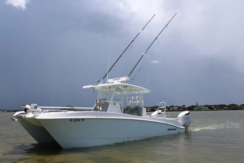 Slide: The Image of 2023 Twin Vee - Exterior profile on the water - 6