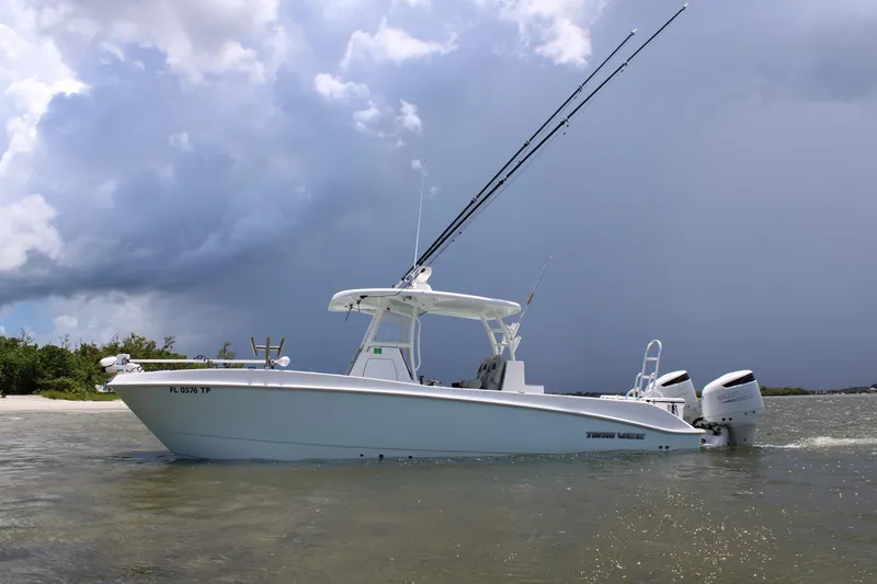 Slide: The Image of 2023 Twin Vee - Exterior profile on the water - 7