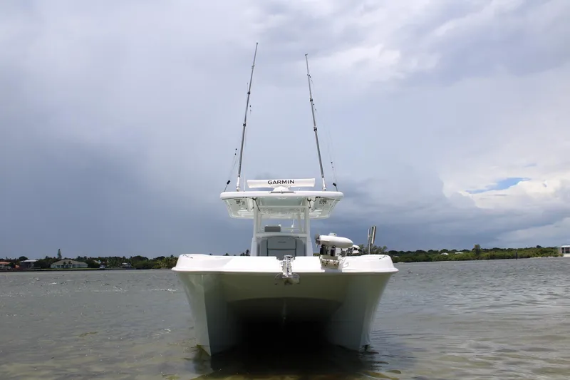 Slide: The Image of 2023 Twin Vee - Exterior profile on the water - 8