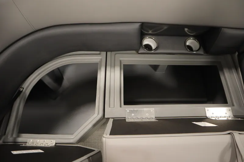 Slide: The Image of Interior storage compartments of 2025 Bentley Pontoons 240 Navigator boat. - 33