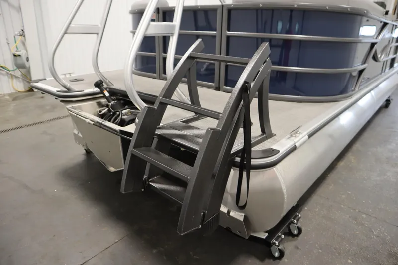 Slide: The Image of 2025 Bentley Pontoons 240 Navigator with sleek design and sturdy boarding ladder. - 38