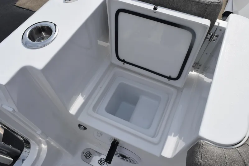 Slide: The Image of Open storage compartment on 2026 Sea Hunt Gamefish 30 Forward Seating boat. - 22