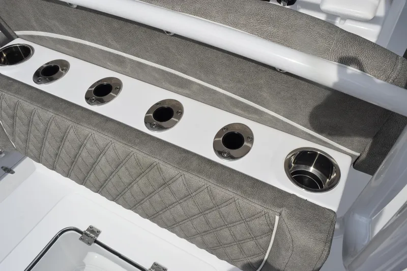 Slide: The Image of 2026 Sea Hunt Gamefish 30 Forward Seating with cup holders and quilted upholstery. - 24