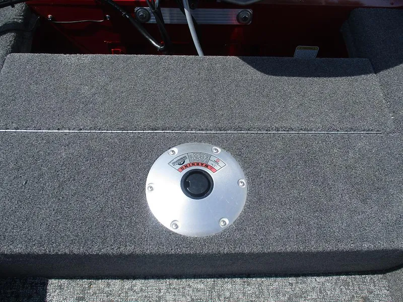 Slide: The Image of 2026 Tracker Super Guide V-16 SC boat deck with fuel gauge. - 25