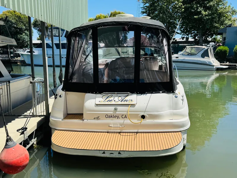 Slide: The Image of 2000 Sea Ray 340 Sundancer docked in Oakley, CA marina. - 3