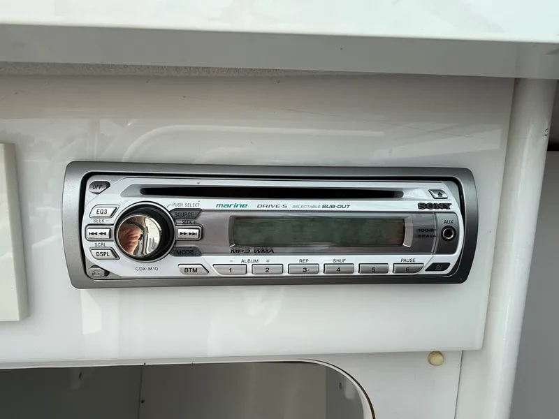 Slide: The Image of Sony marine stereo system in a 1997 Formula 280SS boat dashboard. - 19