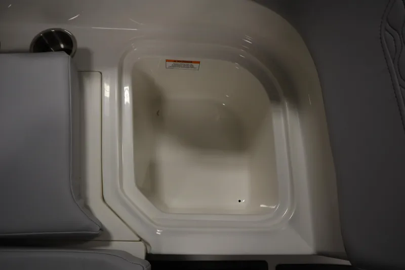 Slide: The Image of Interior view of 2025 Bayliner M15 MX COMFORT PACKAGE boat seating area. - 15