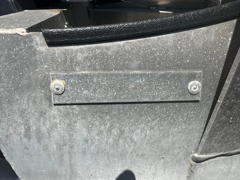 Slide: The Image of 2022 Godfrey SWEETWATER 2286 SFL boat hull identification number plate. - 3