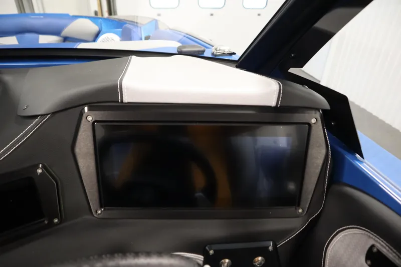 Slide: The Image of Dashboard of a 2025 Centurion Fe23 boat with touchscreen display and modern design. - 22