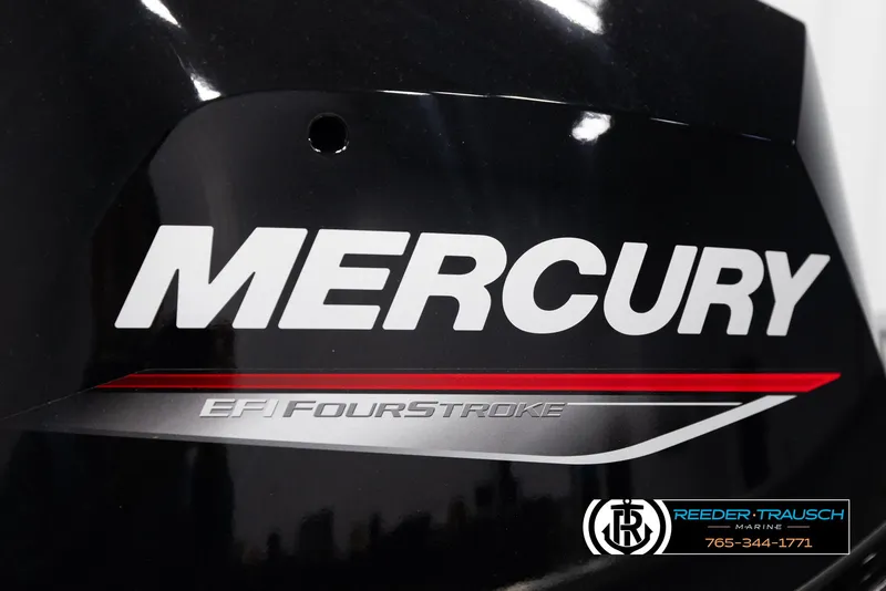 Slide: The Image of Mercury EFI FourStroke engine detail on 2026 Lund 1600 Fury Tiller boat. - 32