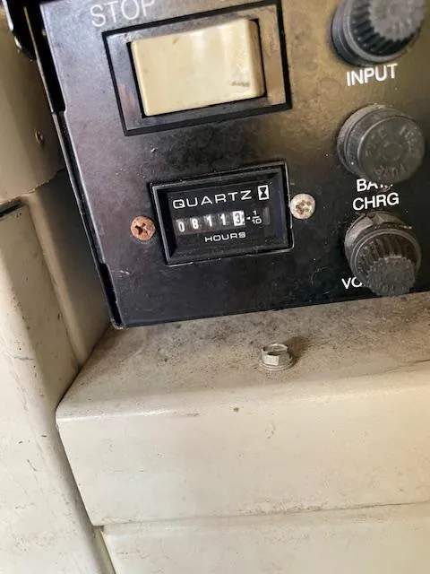 Slide: The Image of Control panel of a 2003 Carver 360 Sport Sedan with hour meter reading 8113. - 48